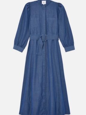 G. Label by GOOP SHARIS CHAMBRAY DRESS Size 4